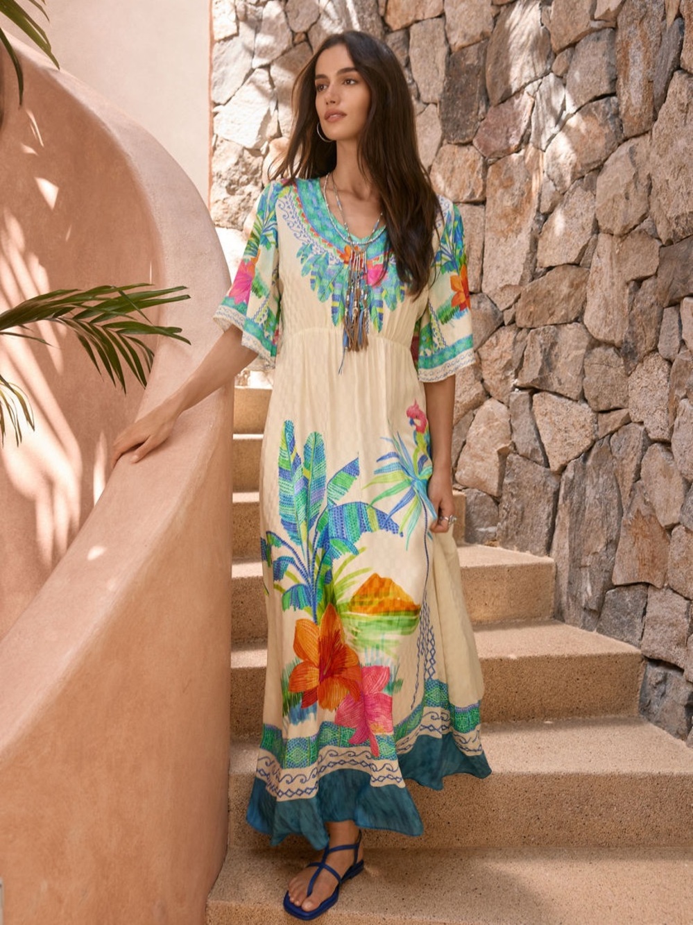 JOHNNY WAS NWT $598 TAMI MAXI DRESS
